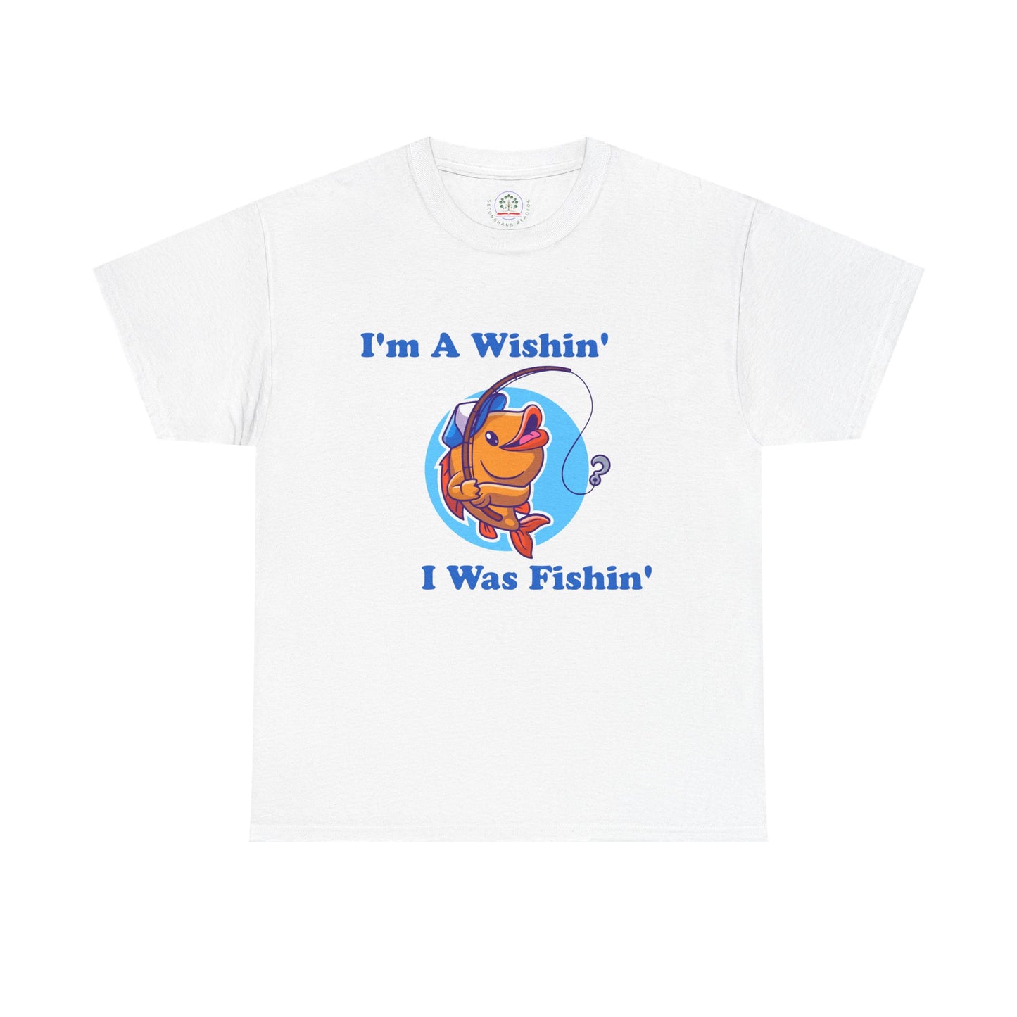 Funny Fishing T-Shirt, I'm A Wishin' I Was Fishin', Unisex Soft Tee, Fisherman