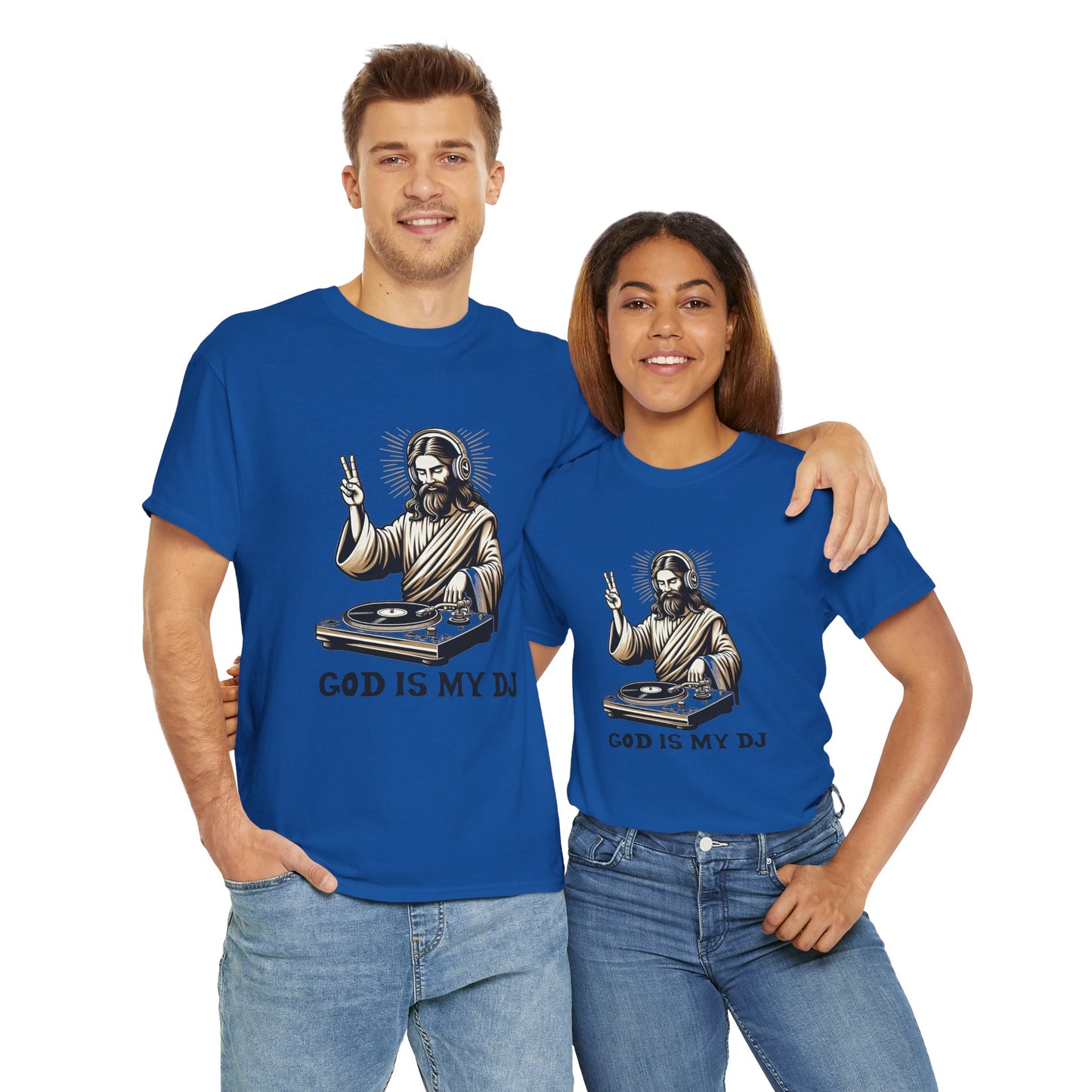 God is My DJ Funny Music Lover Gift Unisex Tee, Christian Humor Shirt, Softstyle T-Shirt