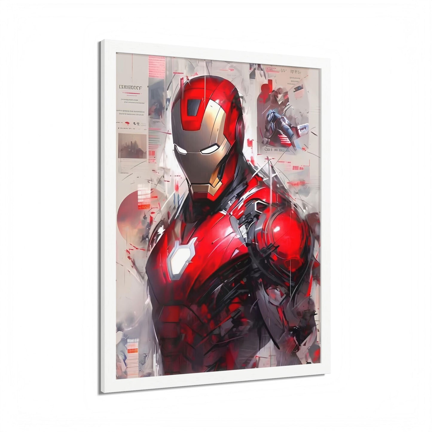 Ironman Poster, Comic Book Decor, Framed Wall Art, Marvel Art Gift, Geek Home