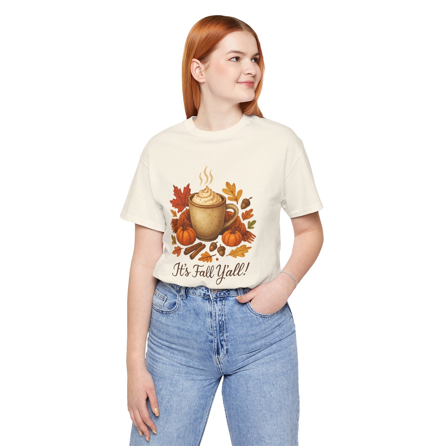 Fall Vibes Unisex Tee, It's Fall Y'all Autumn Shirt, Southern Accent T-Shirt