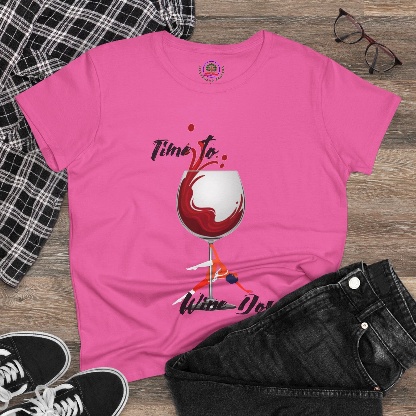 Wine Down Tee, Funny Wine Lovers Shirt, Pole Dancer T-shirt, Wine Lover Gift