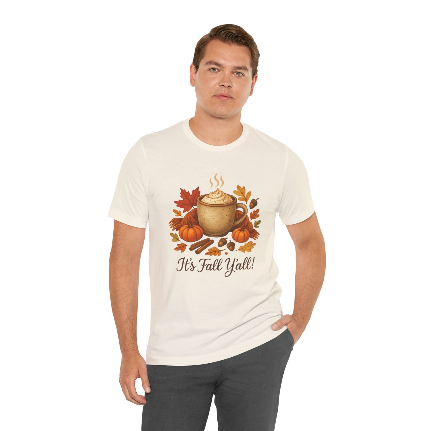 Fall Vibes Unisex Tee, It's Fall Y'all Autumn Shirt, Southern Accent T-Shirt
