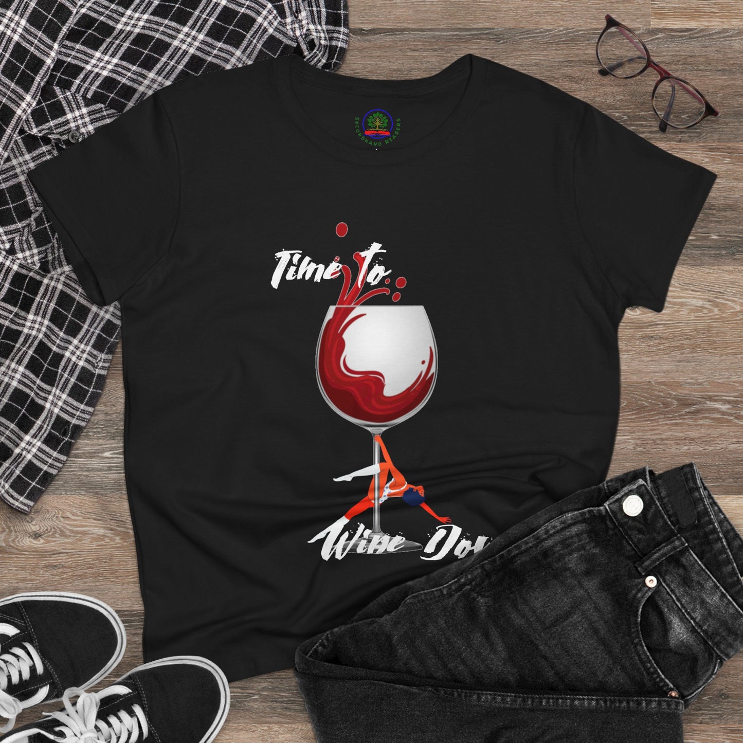 Wine Down Tee, Funny Wine Lovers Shirt, Pole Dancer T-shirt, Wine Lover Gift