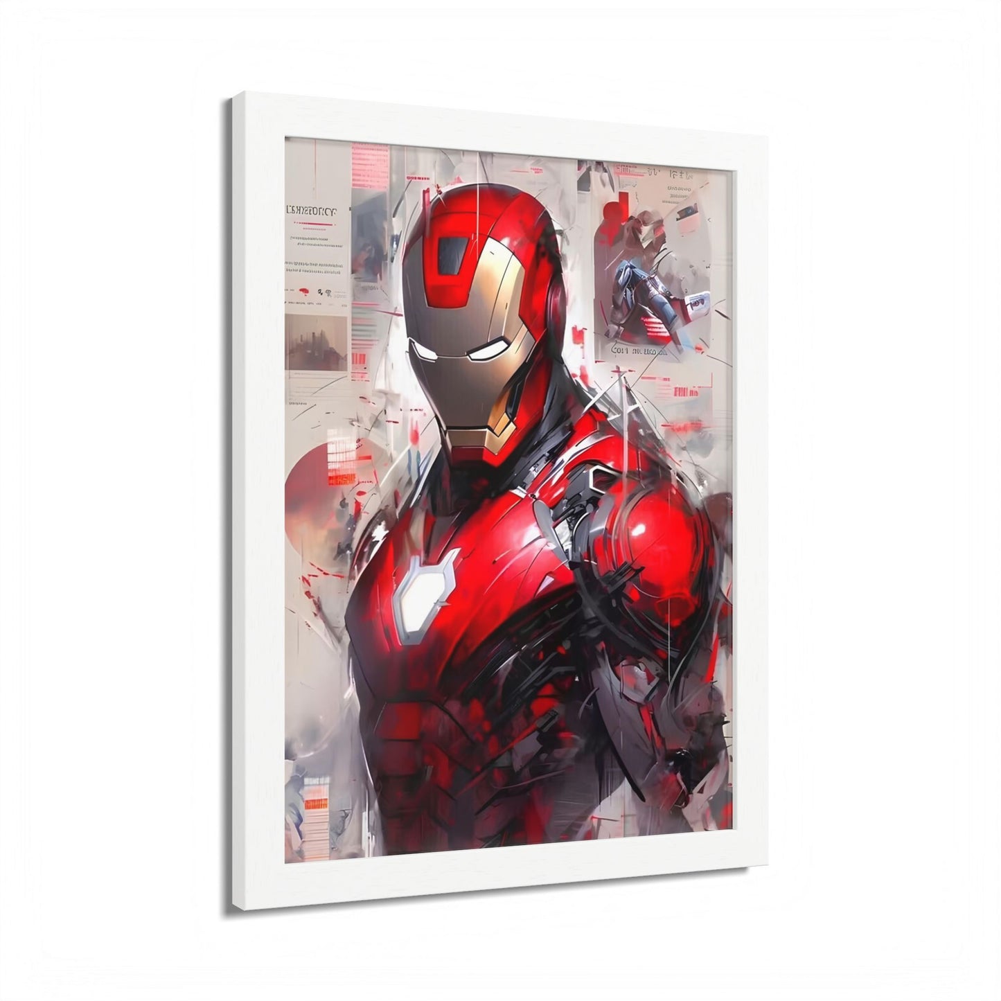 Ironman Poster, Comic Book Decor, Framed Wall Art, Marvel Art Gift, Geek Home