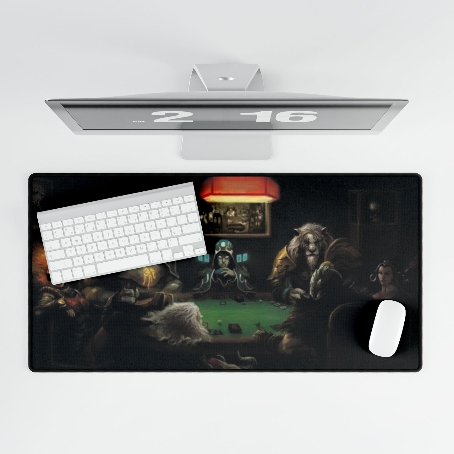 Gaming Desk Mat - Planeswalkers Poker Night Playmat, MTG, TCG Table Protector