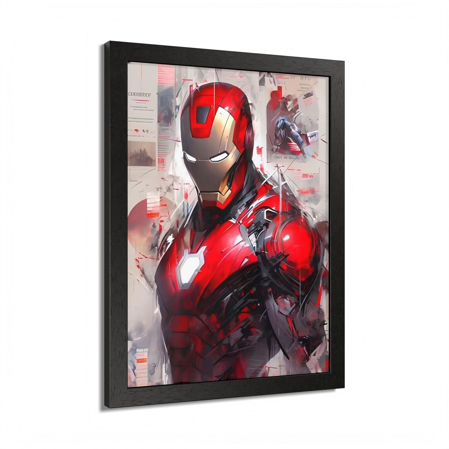 Ironman Poster, Comic Book Decor, Framed Wall Art, Marvel Art Gift, Geek Home