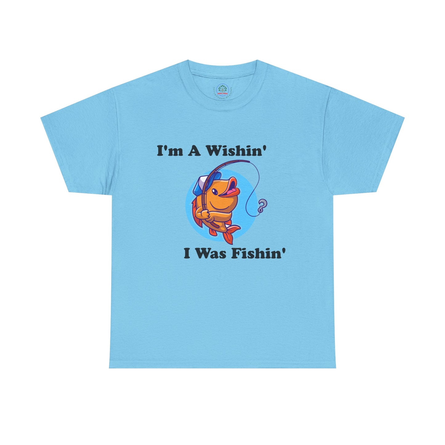 Funny Fishing T-Shirt, I'm A Wishin' I Was Fishin', Unisex Soft Tee, Fisherman