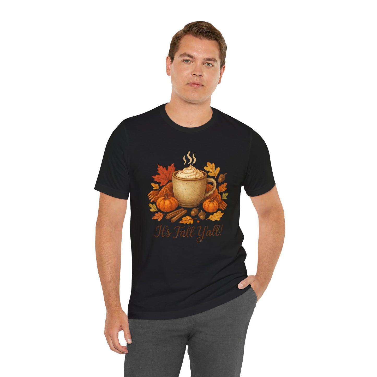 Fall Vibes Unisex Tee, It's Fall Y'all Autumn Shirt, Southern Accent T-Shirt