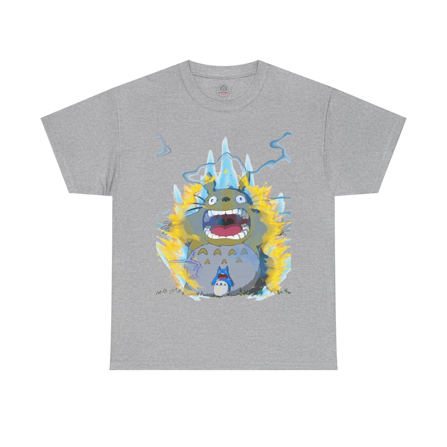 Anime Totoro Super Saiyan Unisex T-Shirt, Studio Ghibli Fun Dragon Ball