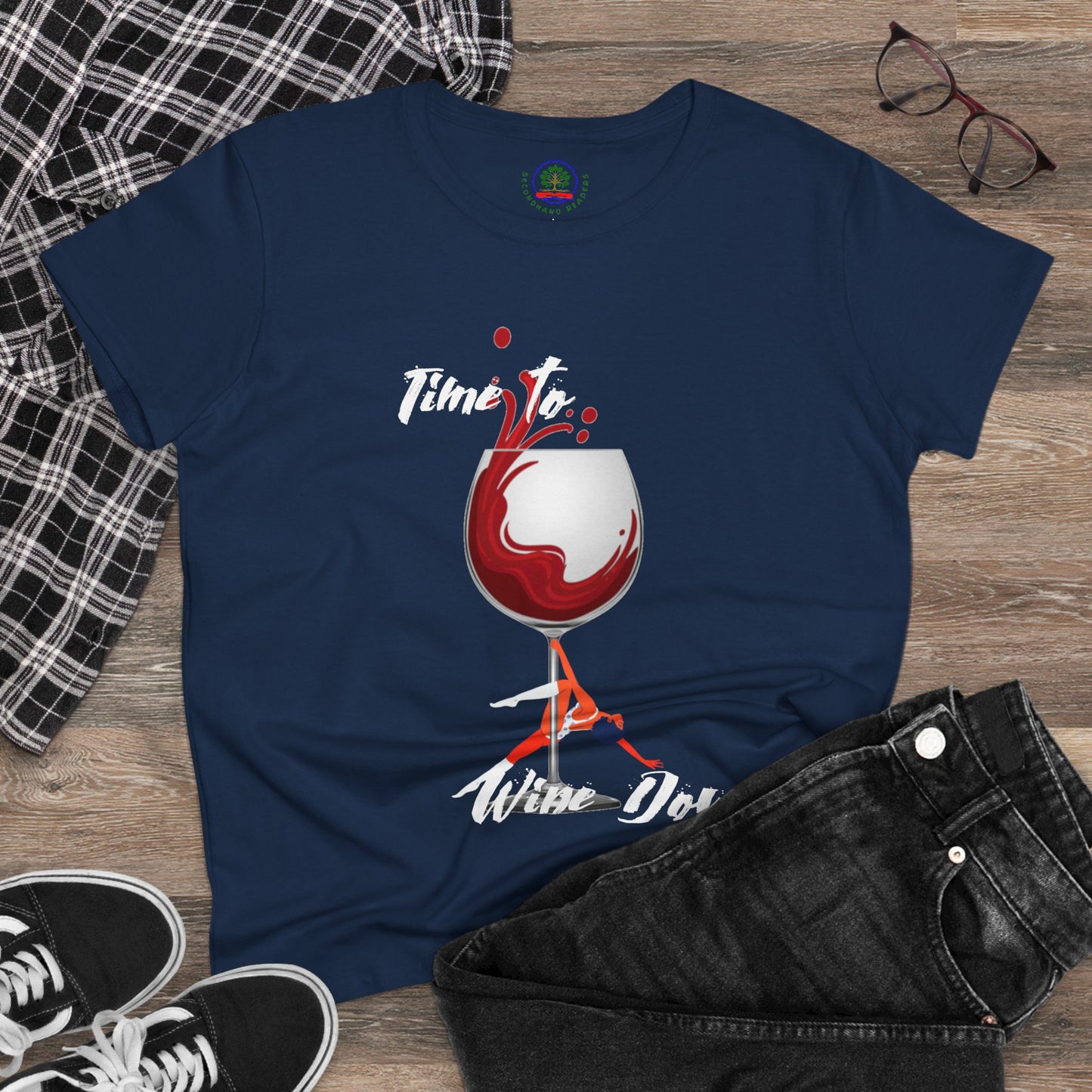 Wine Down Tee, Funny Wine Lovers Shirt, Pole Dancer T-shirt, Wine Lover Gift