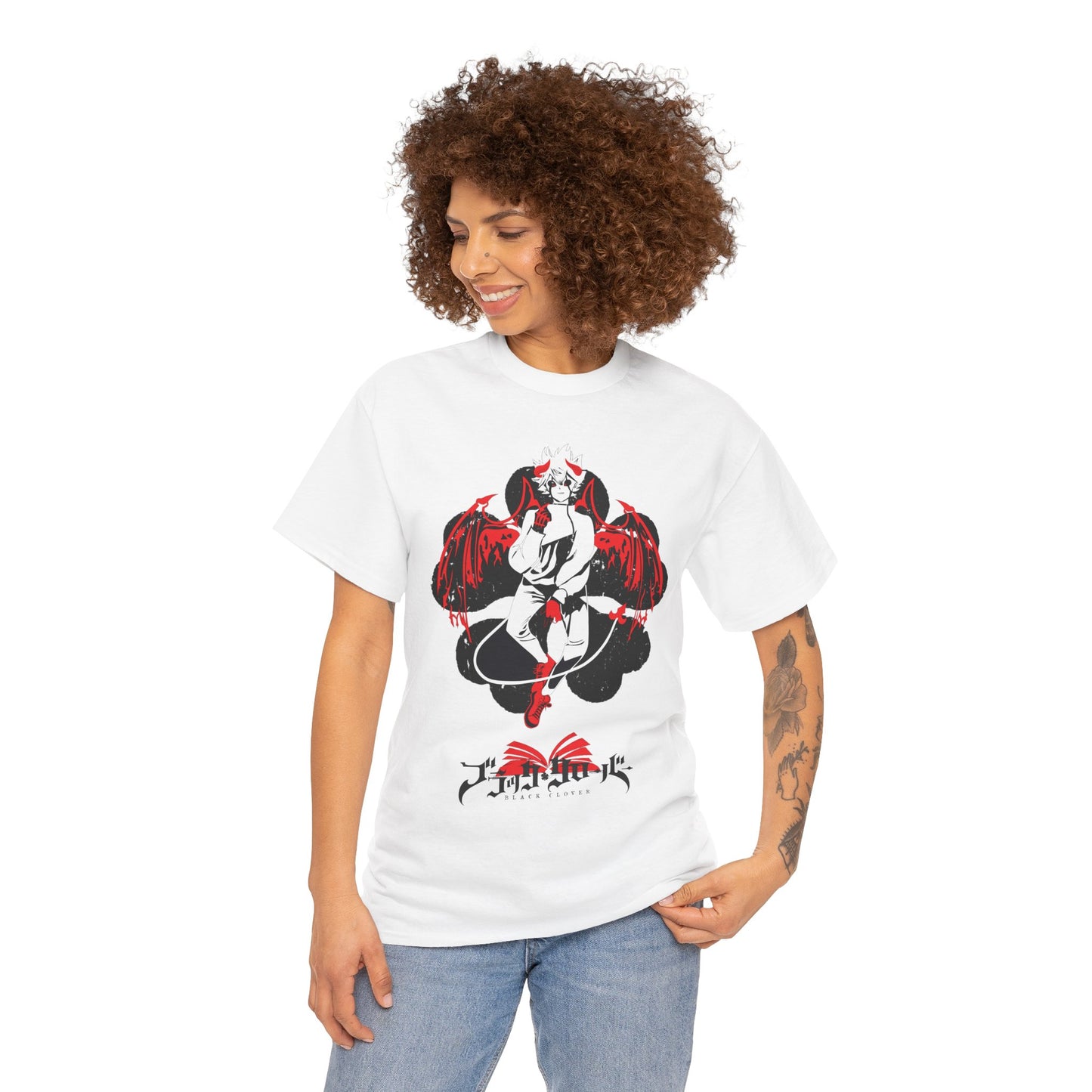 Black Clover Asta Demon Tee, Anime Inspired Graphic Casual T-Shirt Unisex