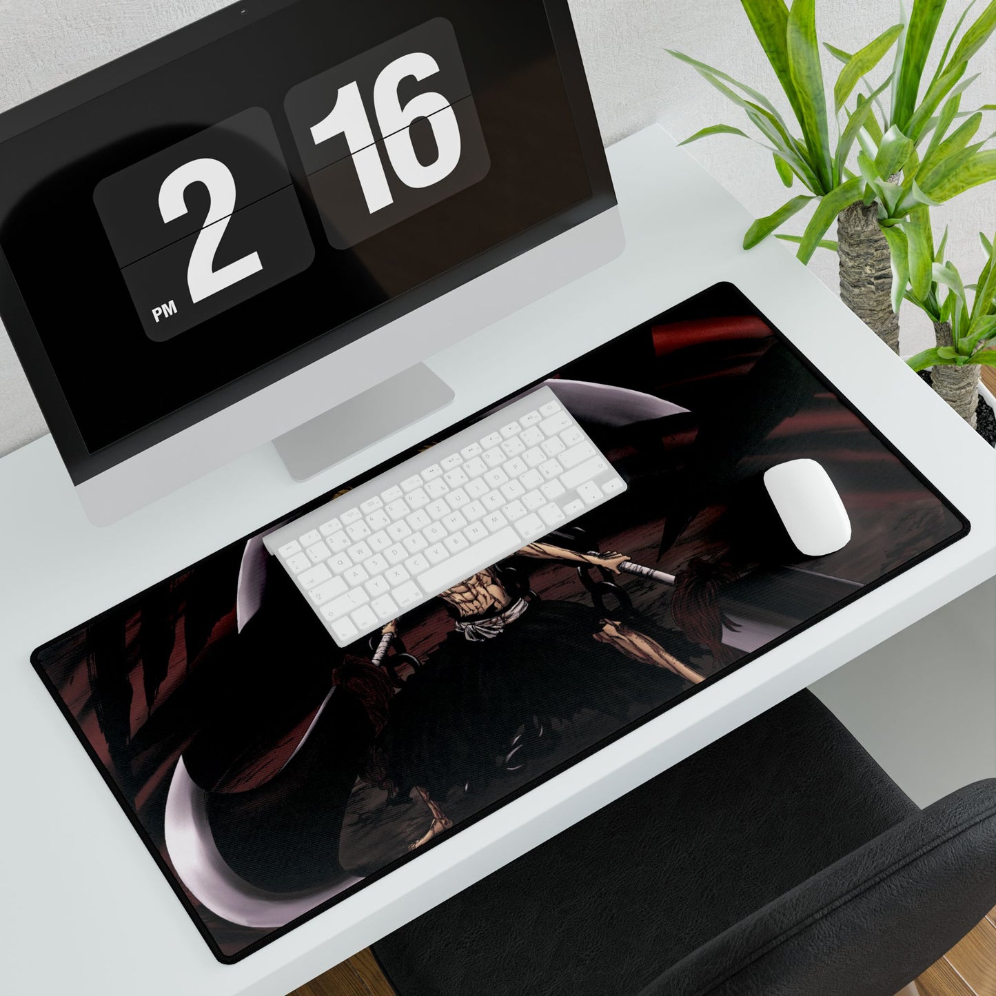 Gamer Desk Mat, Ikkaku Madarame Bleach Playmat, MTG TCG Mouse Pad, Manga, Anime