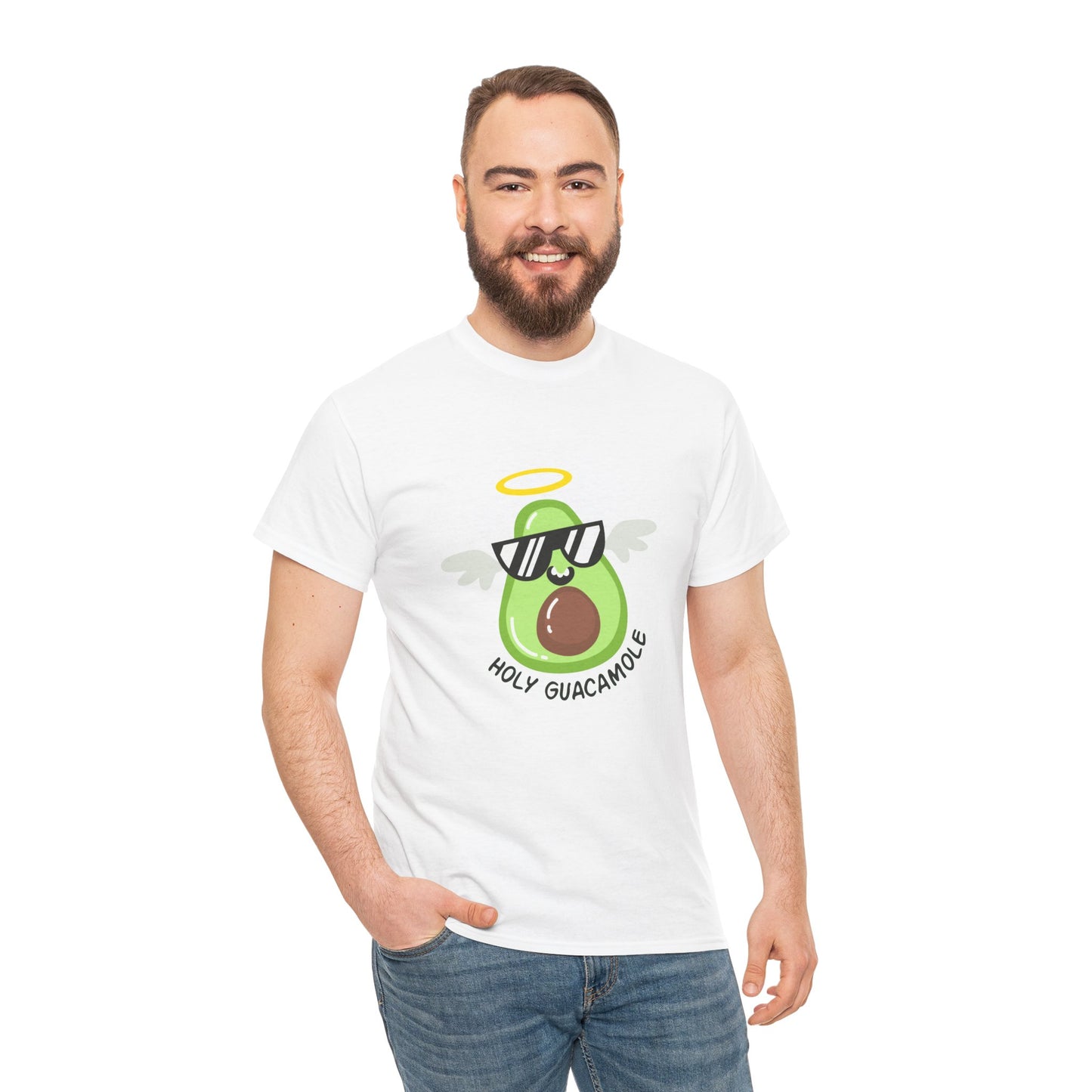 Holy Guacamole Avocado Tee, Unisex T-Shirt for Foodies, Casual Wear, Summer