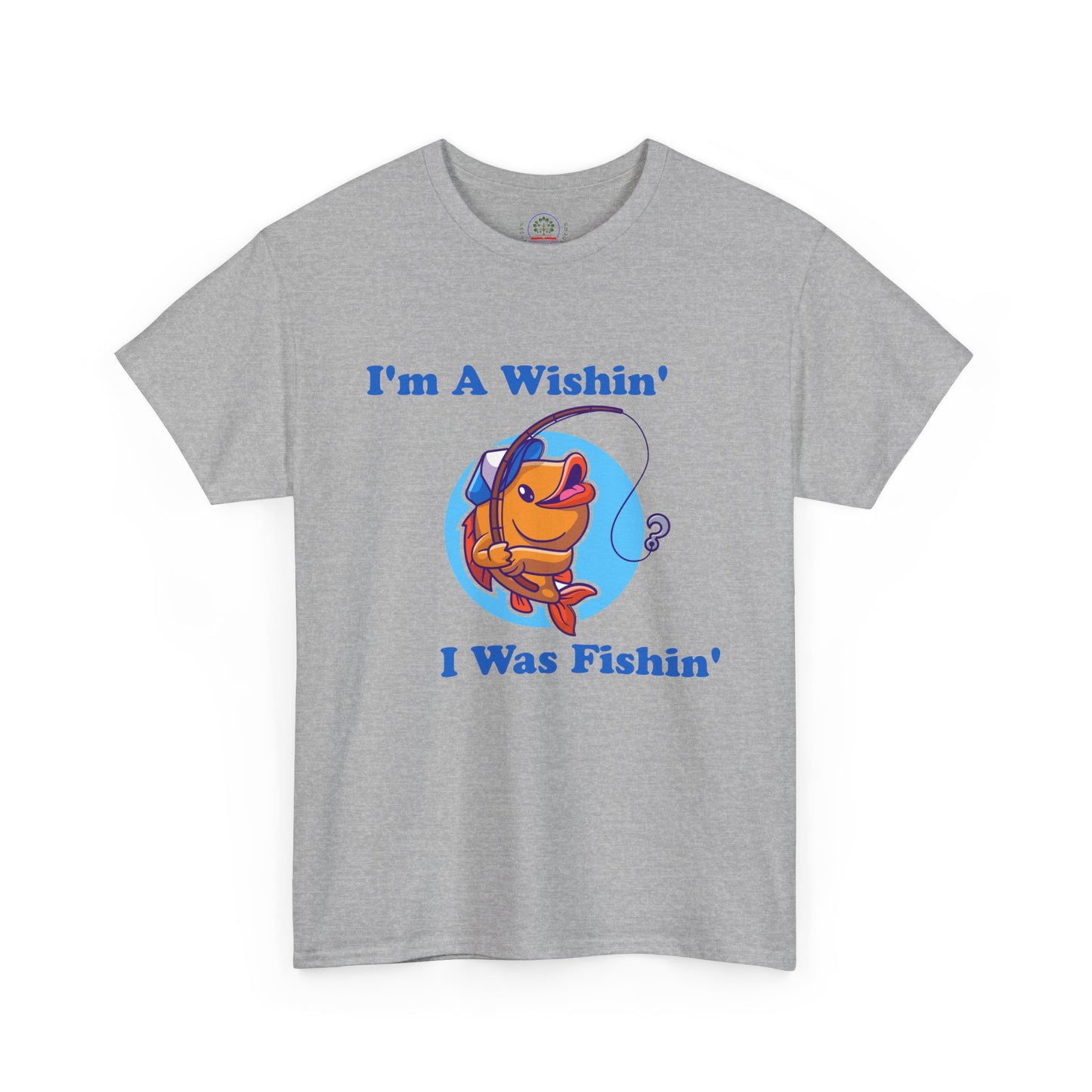 Funny Fishing T-Shirt, I'm A Wishin' I Was Fishin', Unisex Soft Tee, Fisherman