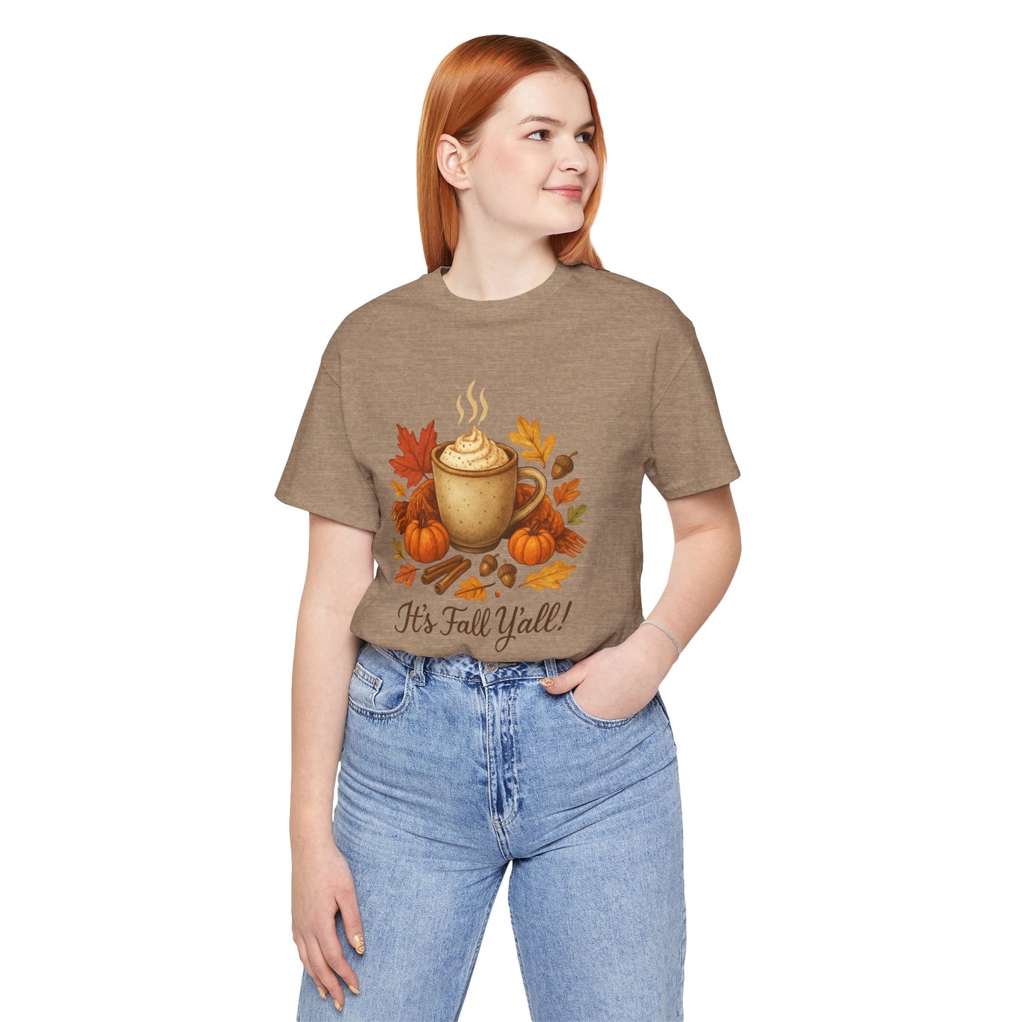 Fall Vibes Unisex Tee, It's Fall Y'all Autumn Shirt, Southern Accent T-Shirt