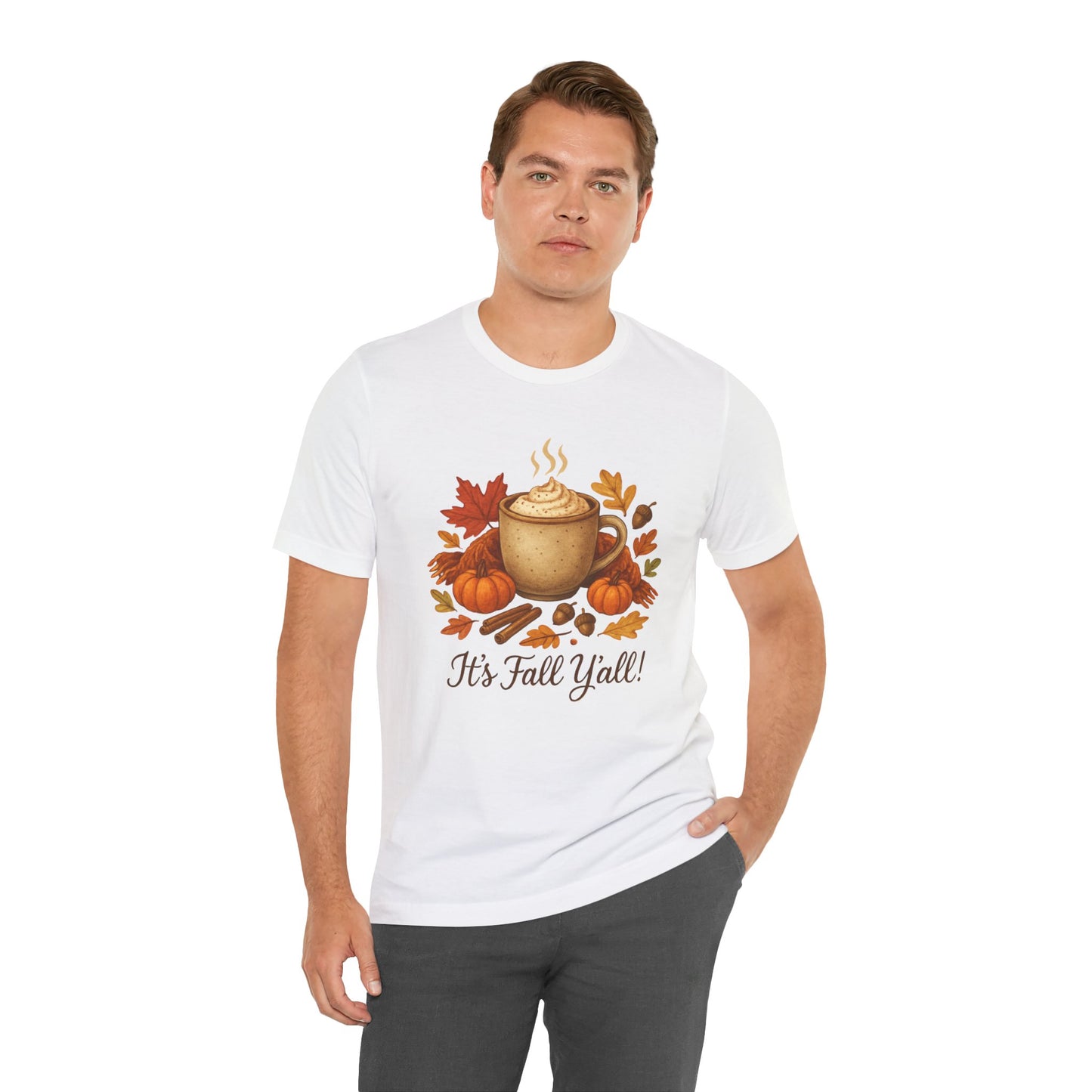 Fall Vibes Unisex Tee, It's Fall Y'all Autumn Shirt, Southern Accent T-Shirt