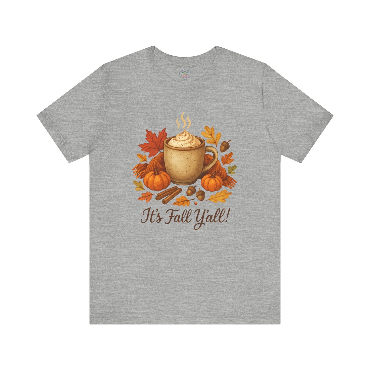 Fall Vibes Unisex Tee, It's Fall Y'all Autumn Shirt, Southern Accent T-Shirt