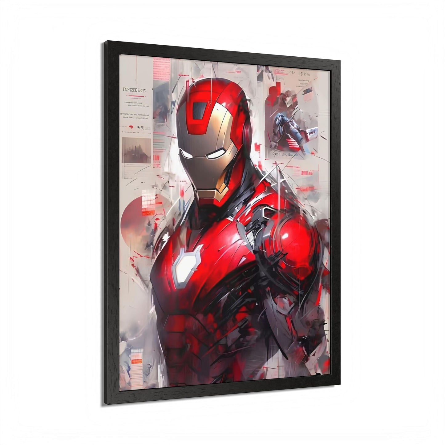 Ironman Poster, Comic Book Decor, Framed Wall Art, Marvel Art Gift, Geek Home
