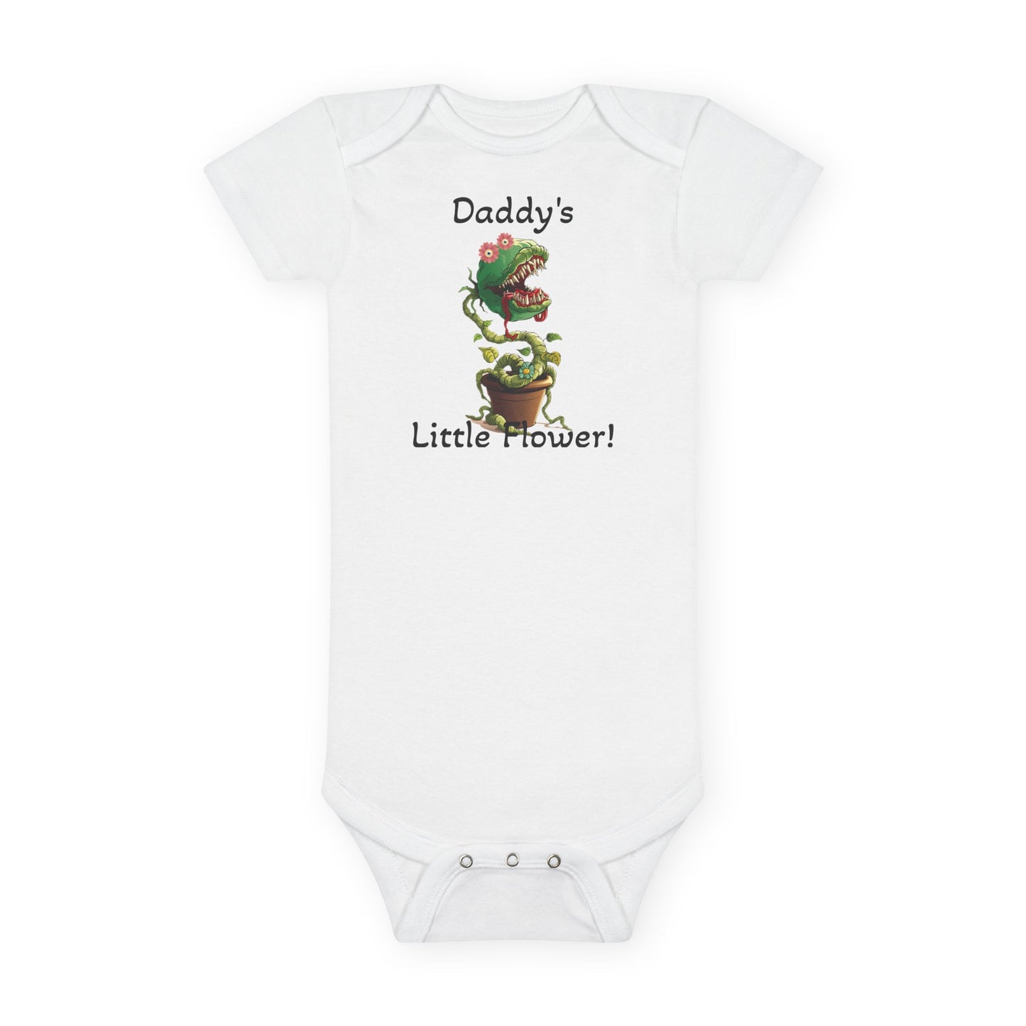 Baby Bodysuit, Daddy's Little Flower, Carnivore Plant, Cute Baby, Baby Clothing