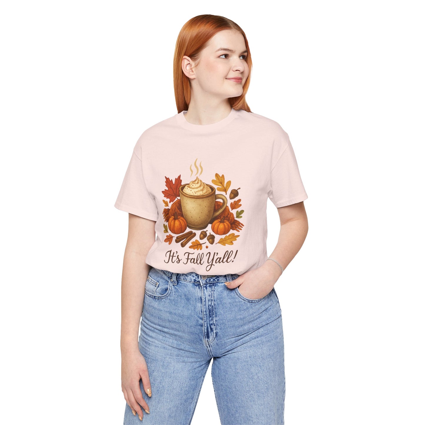 Fall Vibes Unisex Tee, It's Fall Y'all Autumn Shirt, Southern Accent T-Shirt