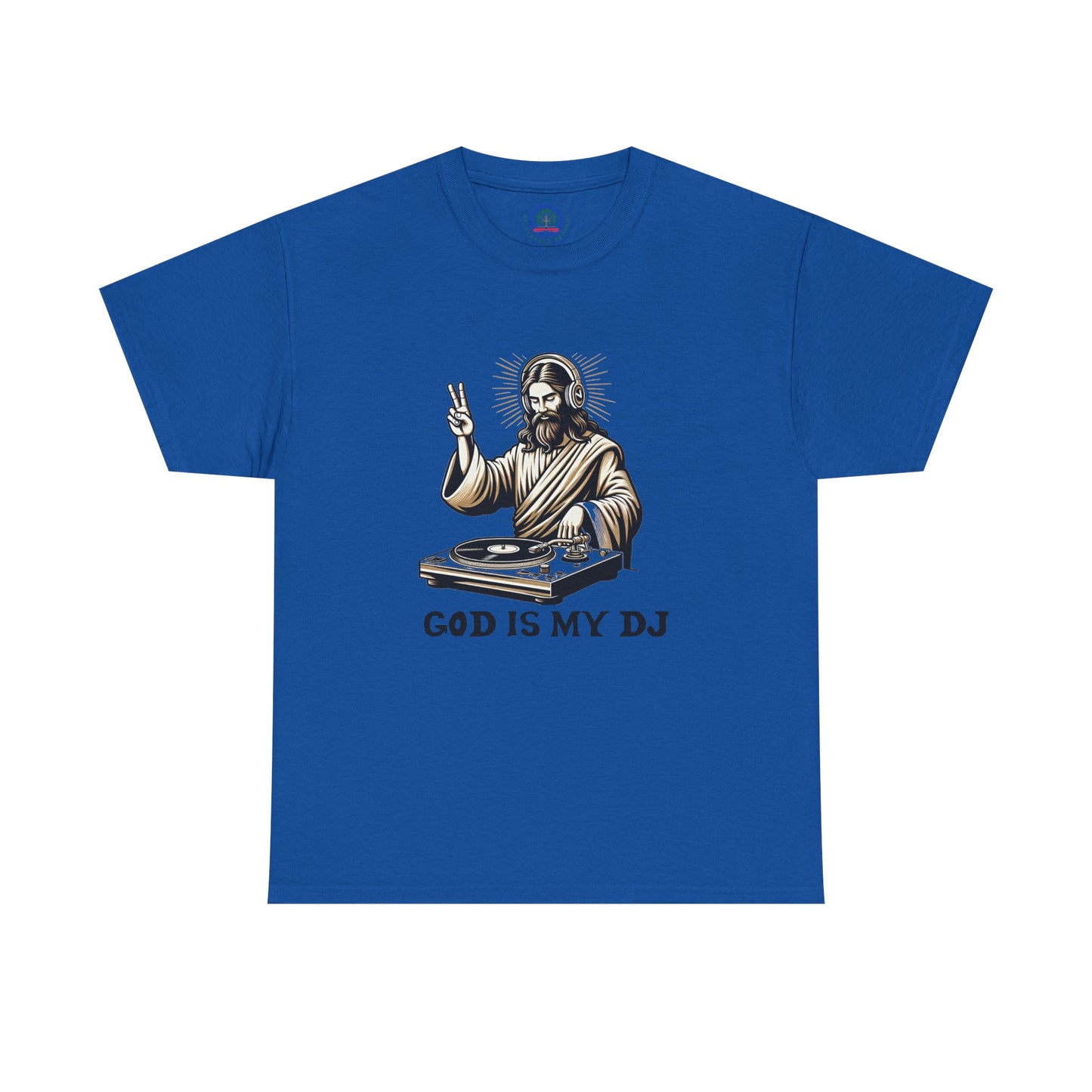 God is My DJ Funny Music Lover Gift Unisex Tee, Christian Humor Shirt, Softstyle T-Shirt