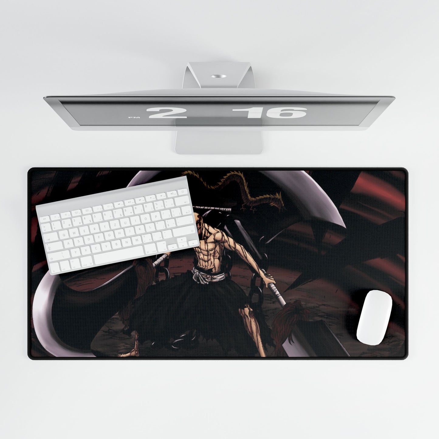 Gamer Desk Mat, Ikkaku Madarame Bleach Playmat, MTG TCG Mouse Pad, Manga, Anime