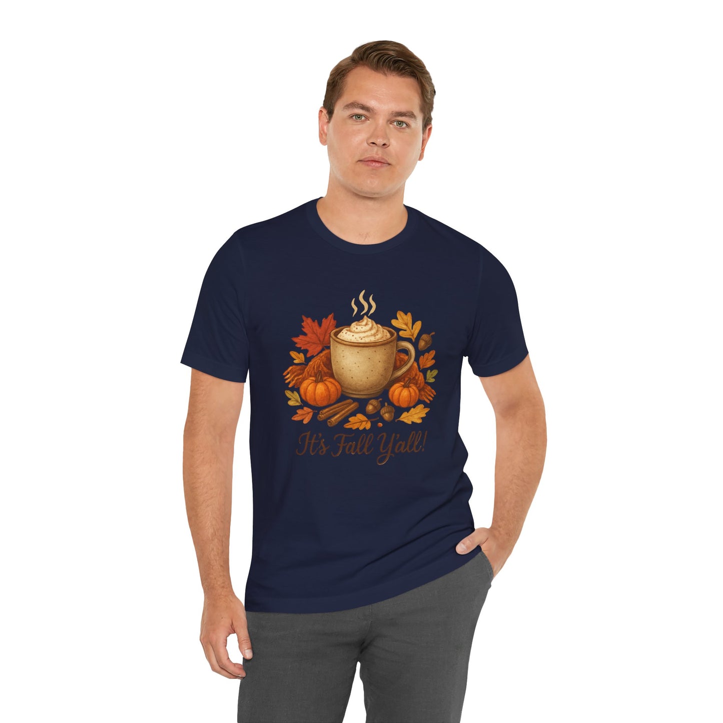 Fall Vibes Unisex Tee, It's Fall Y'all Autumn Shirt, Southern Accent T-Shirt