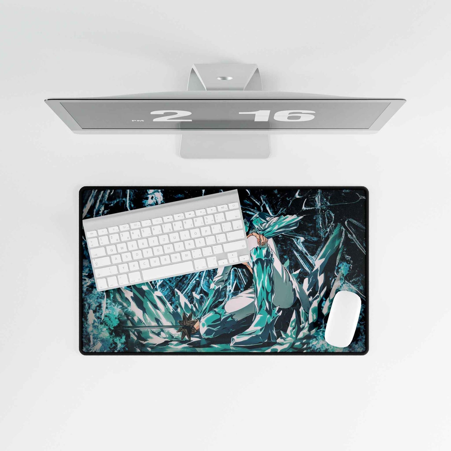Anime Inspired Desk Mat, Toshiro Hitsugaya Gaming Playmat, MTG, TCG, Manga