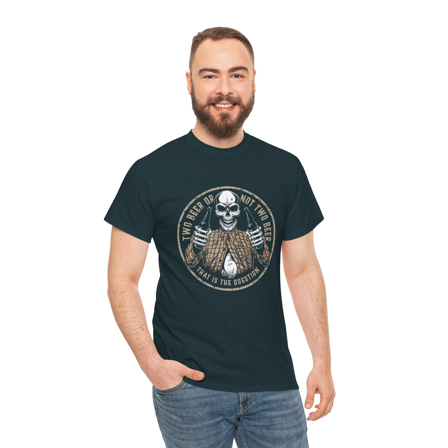 Funny Halloween Skeleton Tee, Two Beer or not Two Beer, Halloween Party Shirt