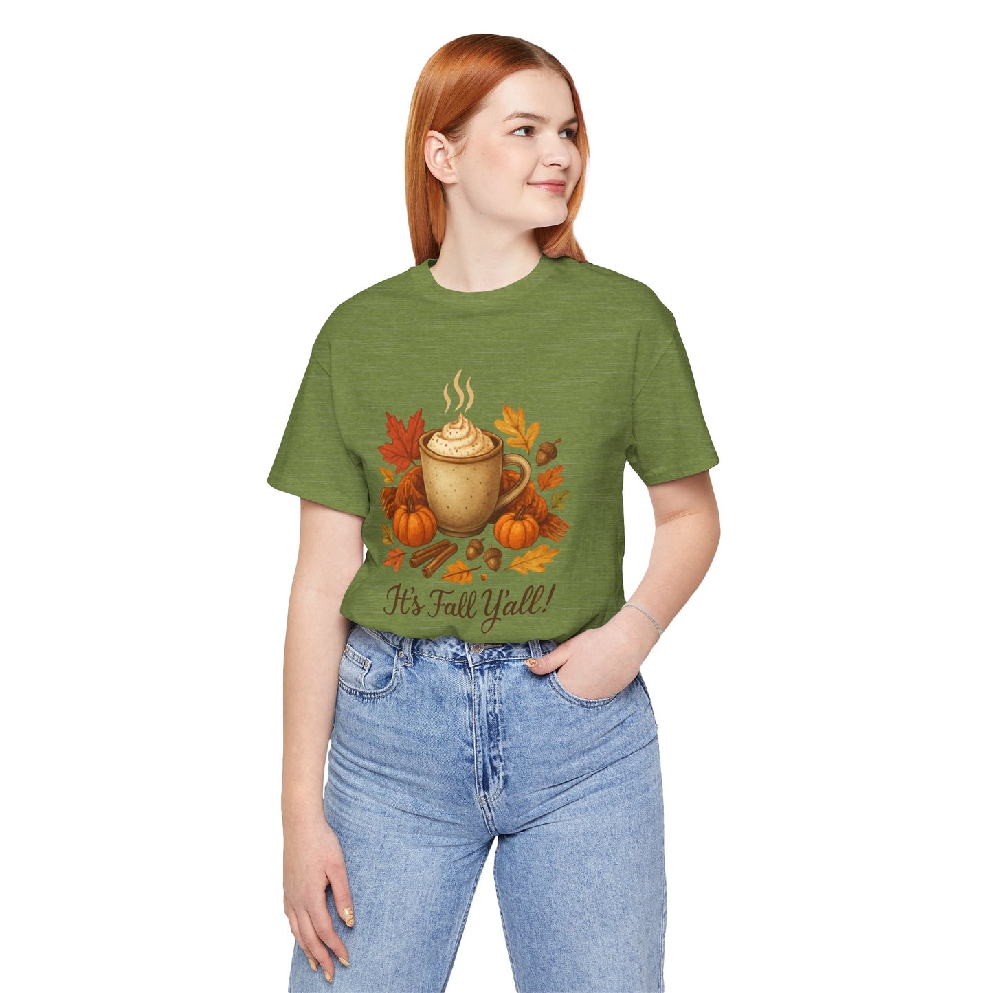 Fall Vibes Unisex Tee, It's Fall Y'all Autumn Shirt, Southern Accent T-Shirt