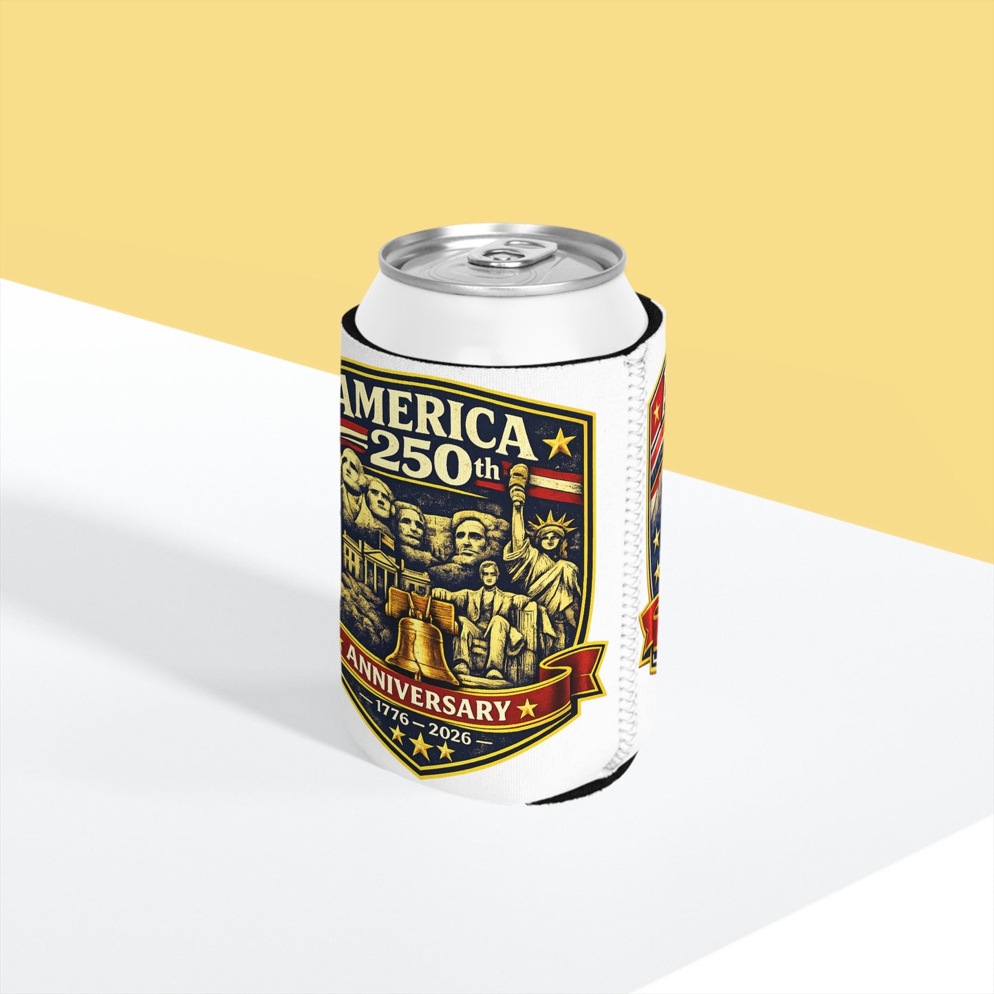 America 250th Anniversary Patriotic Can Cooler Sleeve | USA 250th