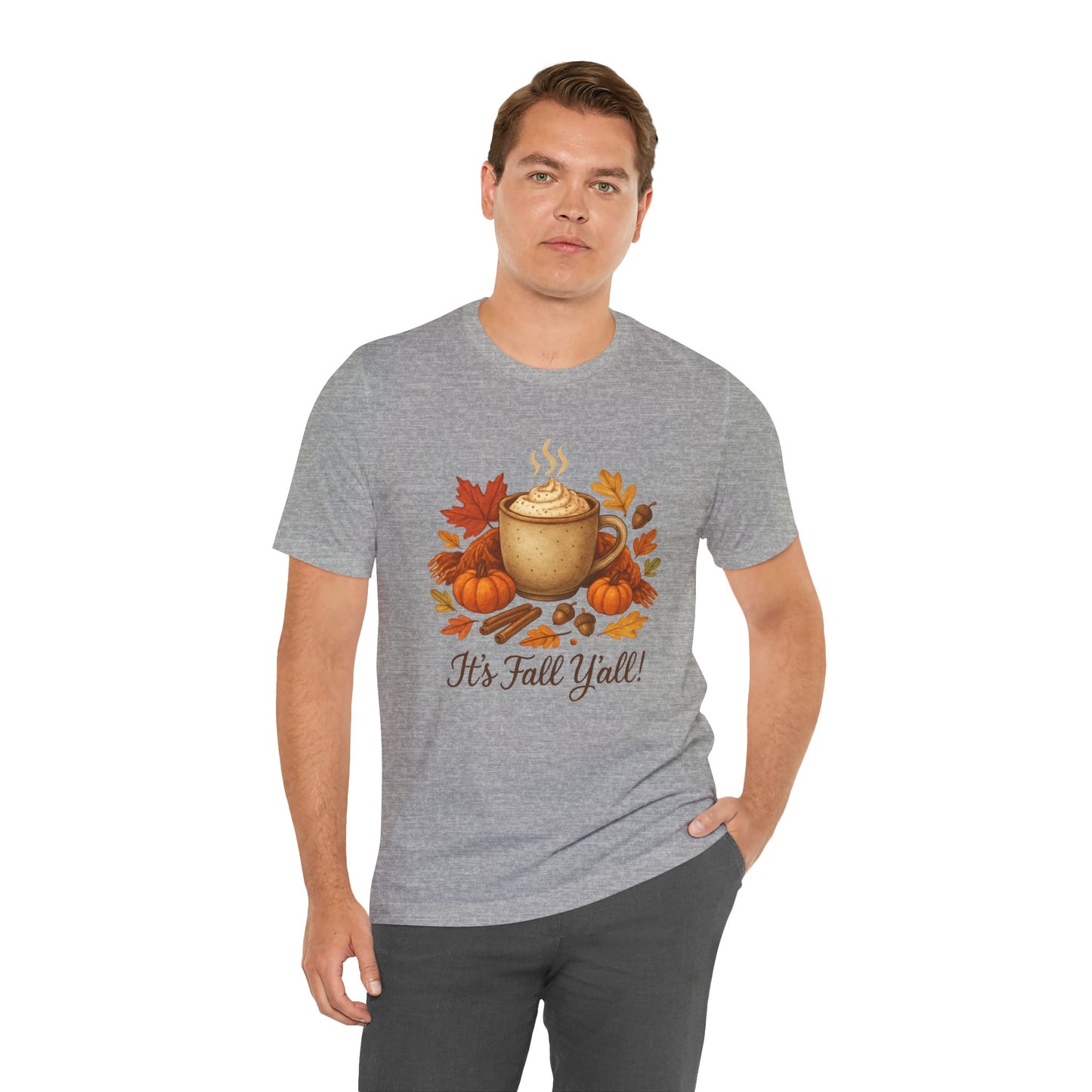 Fall Vibes Unisex Tee, It's Fall Y'all Autumn Shirt, Southern Accent T-Shirt