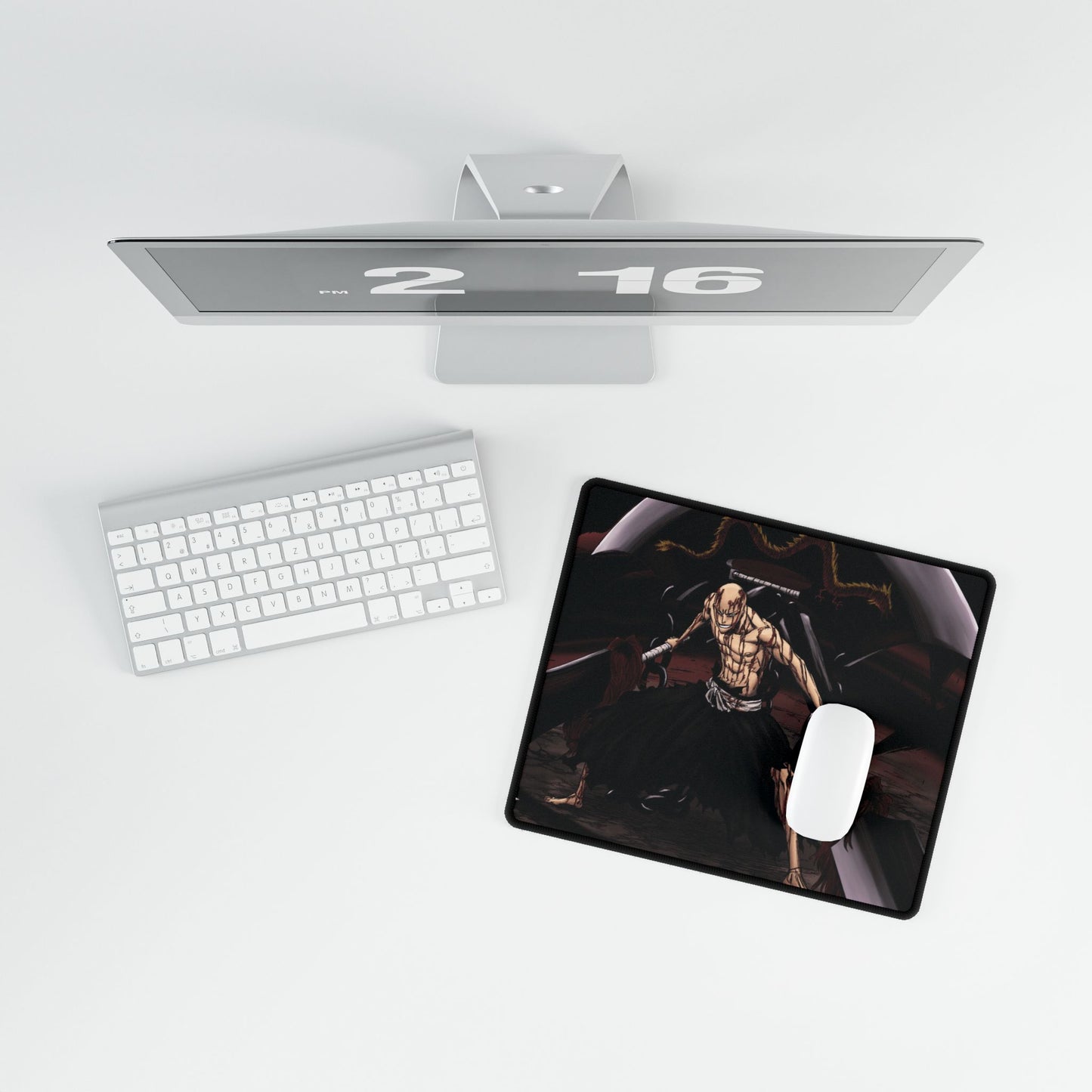 Gamer Desk Mat, Ikkaku Madarame Bleach Playmat, MTG TCG Mouse Pad, Manga, Anime