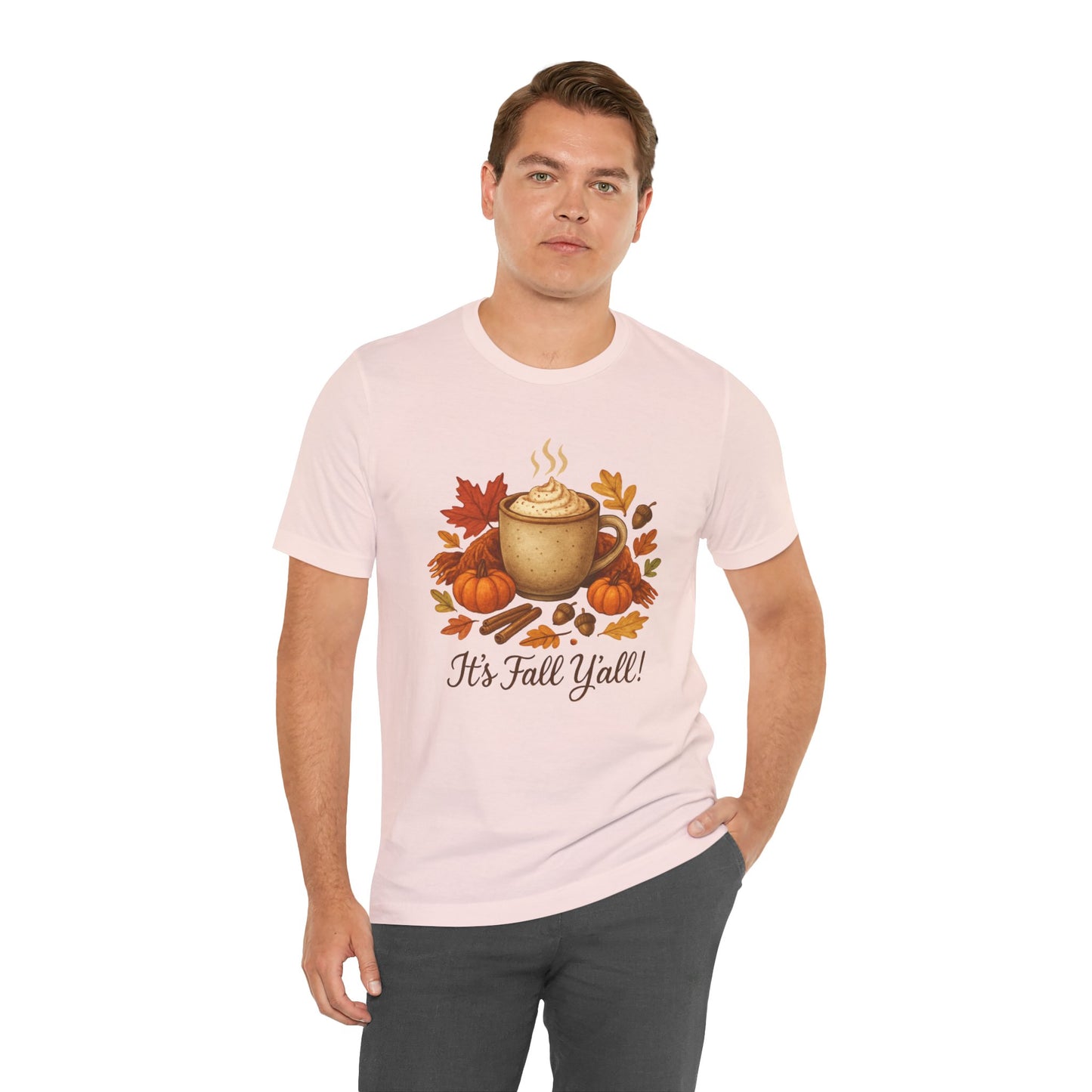 Fall Vibes Unisex Tee, It's Fall Y'all Autumn Shirt, Southern Accent T-Shirt