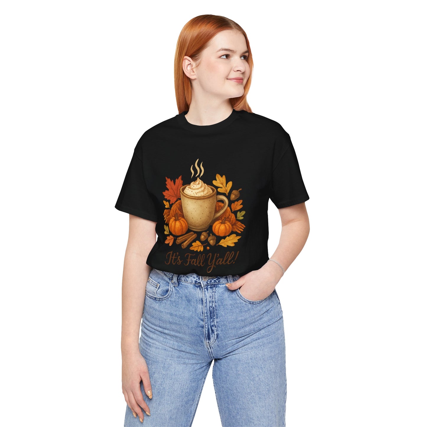 Fall Vibes Unisex Tee, It's Fall Y'all Autumn Shirt, Southern Accent T-Shirt