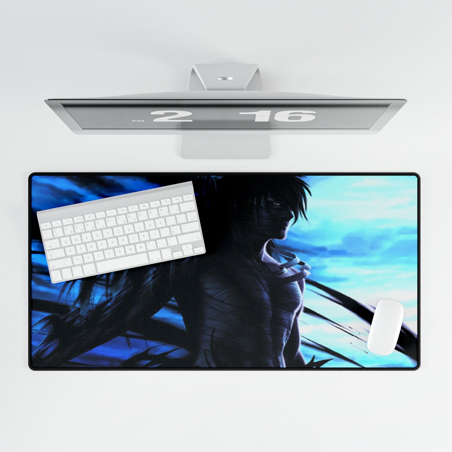 Bleach Anime Desk Mat, Ichigo Mugetsu Form, MTG TCG Gamer Playmat, Manga Desk