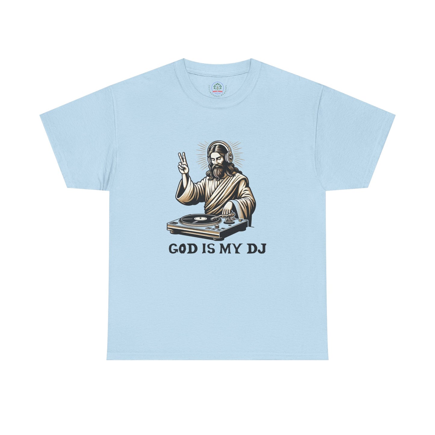 God is My DJ Funny Music Lover Gift Unisex Tee, Christian Humor Shirt, Softstyle T-Shirt