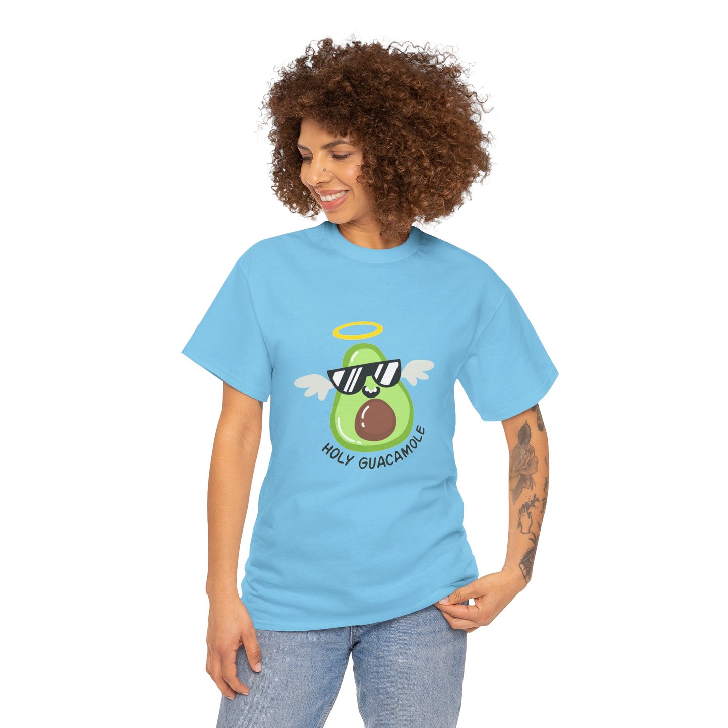 Holy Guacamole Avocado Tee, Unisex T-Shirt for Foodies, Casual Wear, Summer