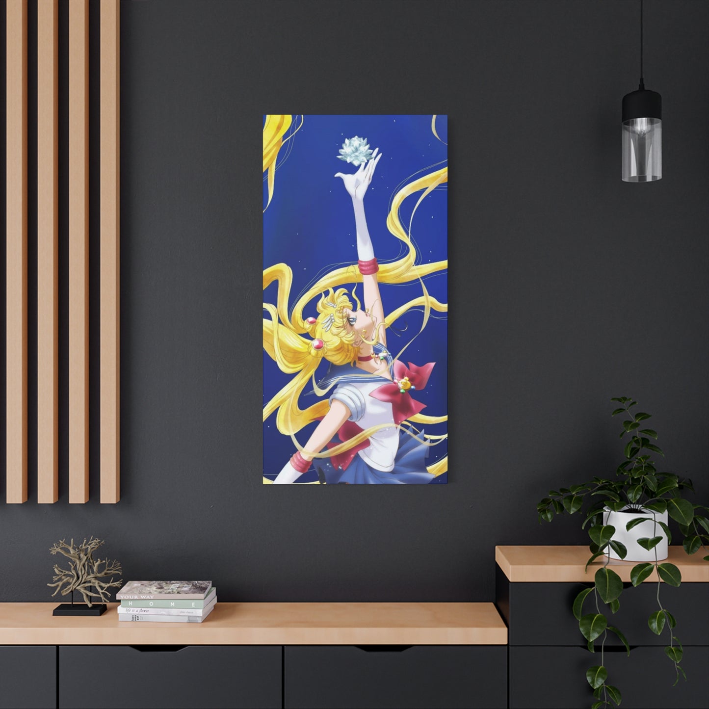 Canvas Print, Sailor Moon Silver Crystal, Matte Wall Art, Home Decor, Anime