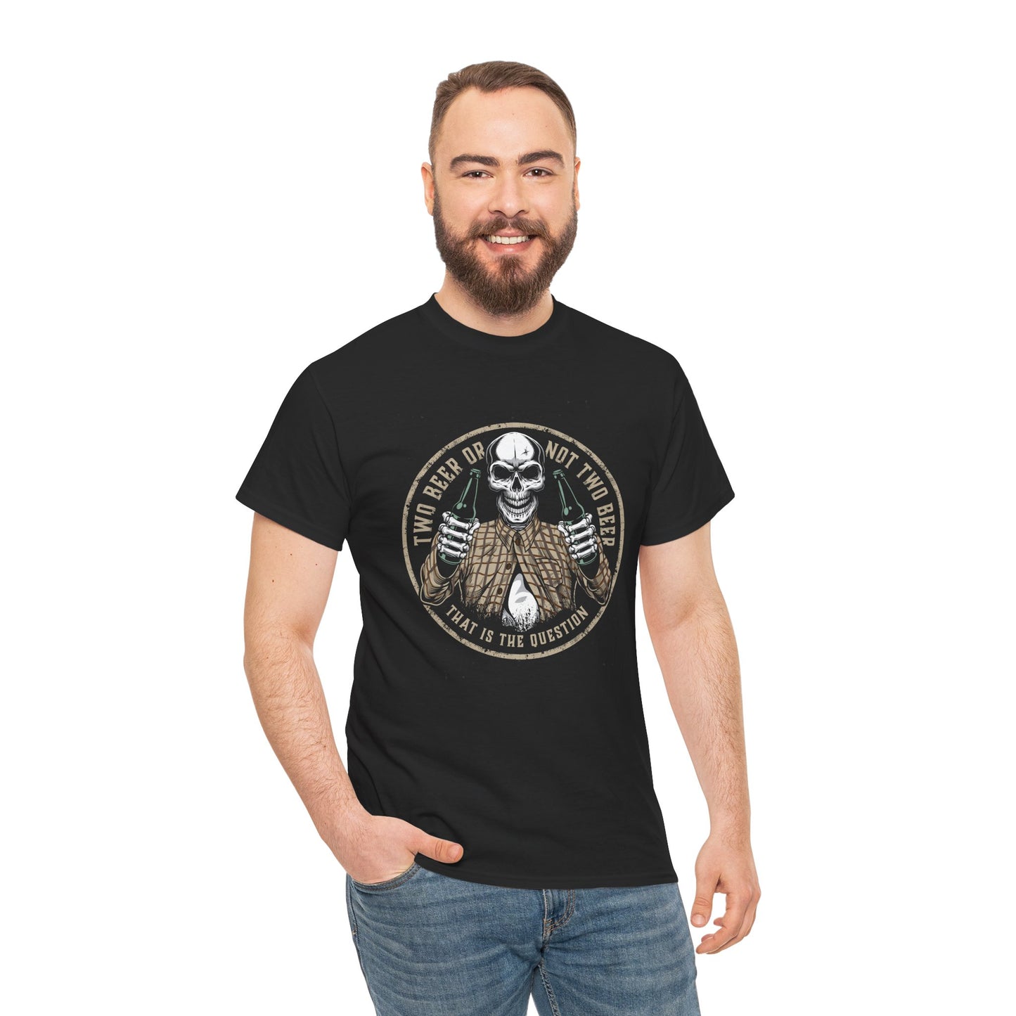 Funny Halloween Skeleton Tee, Two Beer or not Two Beer, Halloween Party Shirt