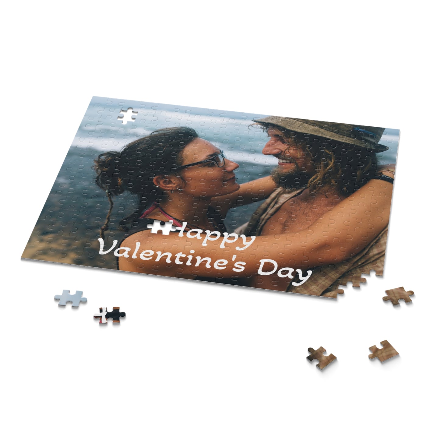 Custom Couples Photo Puzzle 120-252-500 Piece Puzzle, Personalized Valentines Day Gift