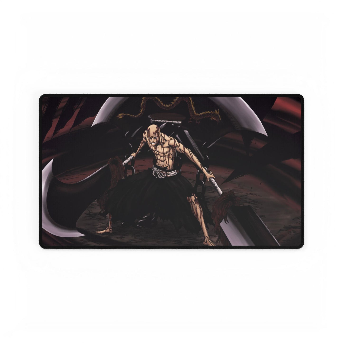 Gamer Desk Mat, Ikkaku Madarame Bleach Playmat, MTG TCG Mouse Pad, Manga, Anime
