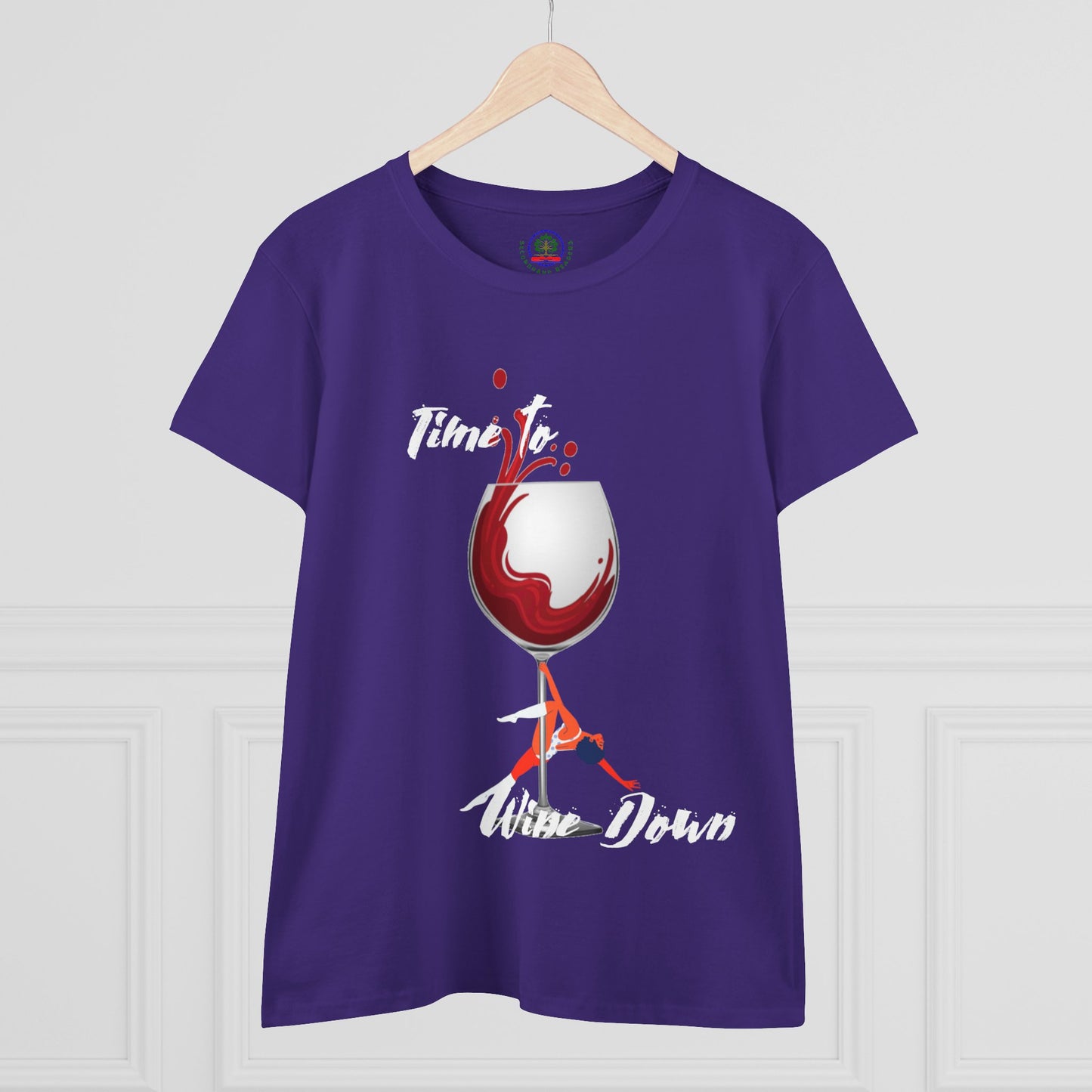Wine Down Tee, Funny Wine Lovers Shirt, Pole Dancer T-shirt, Wine Lover Gift