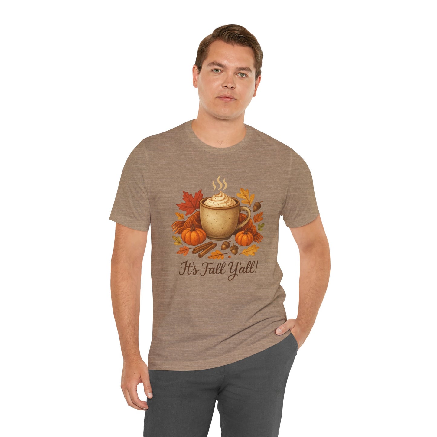 Fall Vibes Unisex Tee, It's Fall Y'all Autumn Shirt, Southern Accent T-Shirt