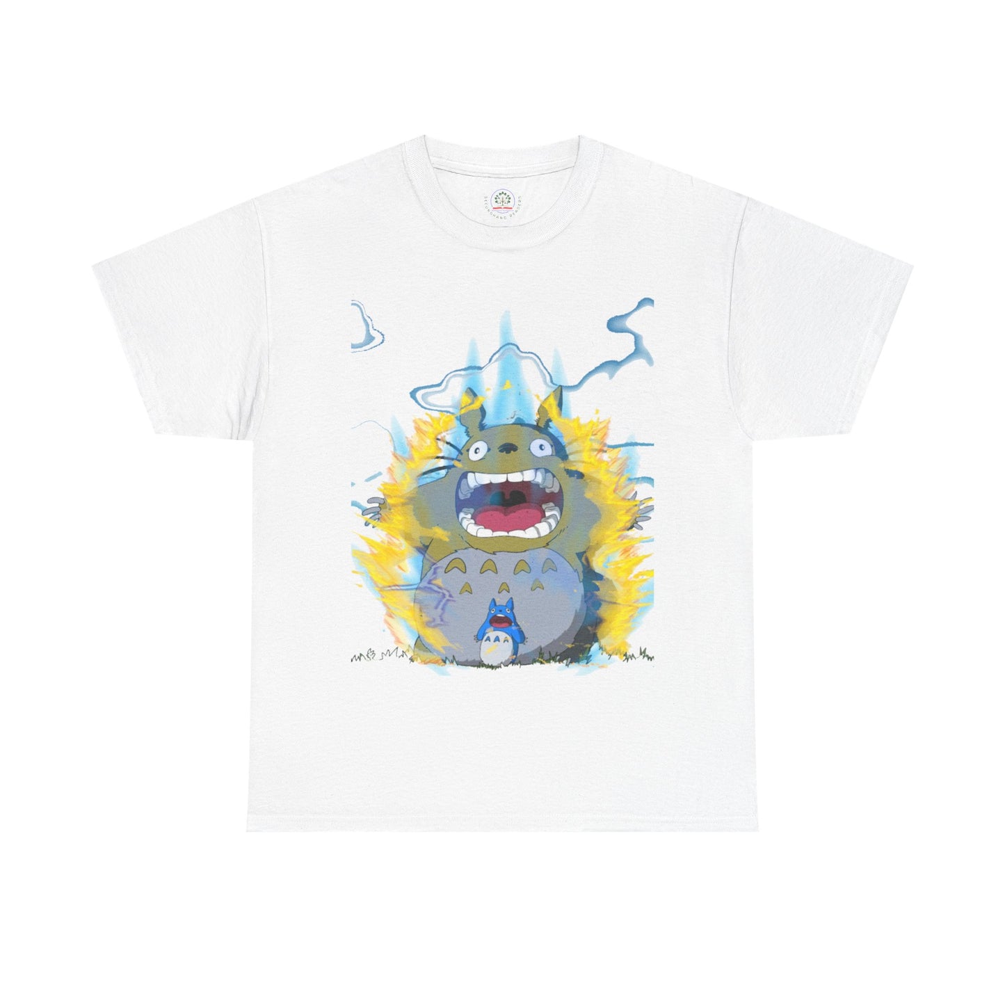 Anime Totoro Super Saiyan Unisex T-Shirt, Studio Ghibli Fun Dragon Ball