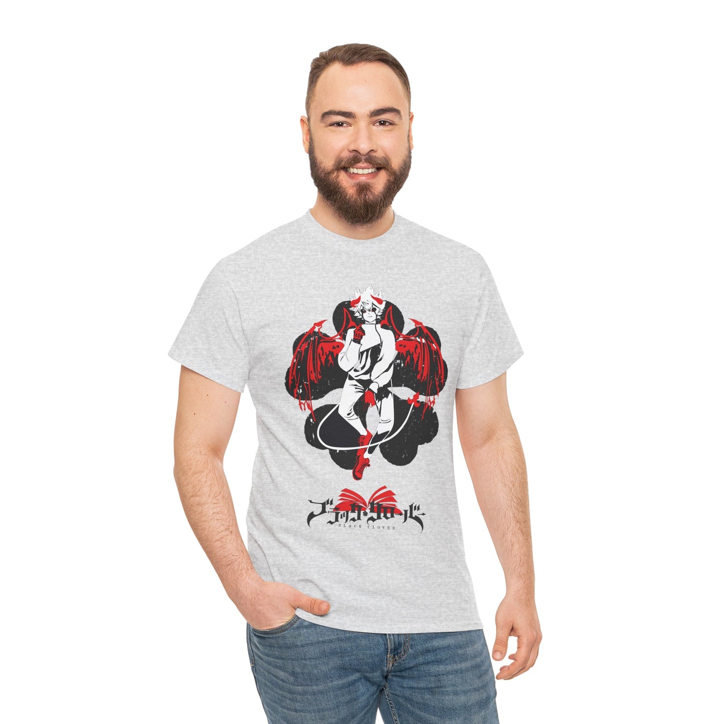 Black Clover Asta Demon Tee, Anime Inspired Graphic Casual T-Shirt Unisex