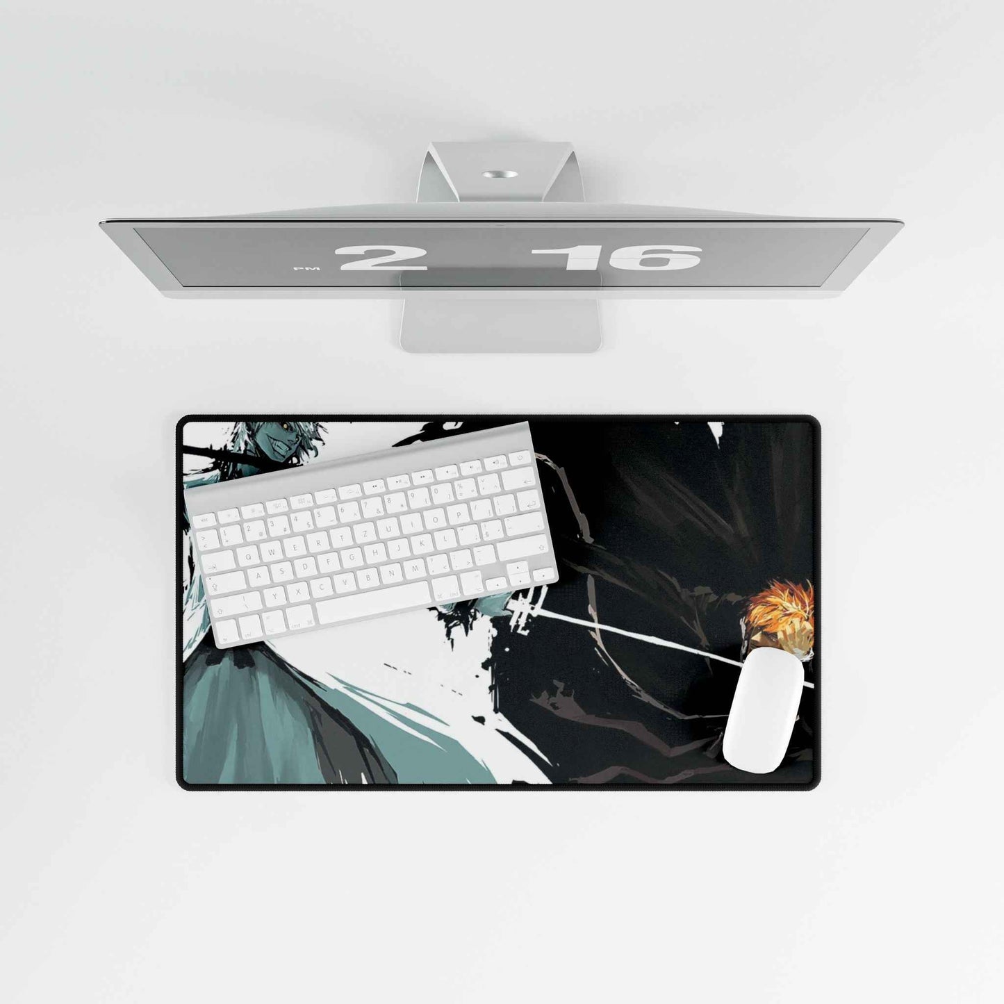 Anime Inspired Ichigo vs Ichigo Playmat, Shinigami Substitute Desk Mat Gaming Mouse Pad