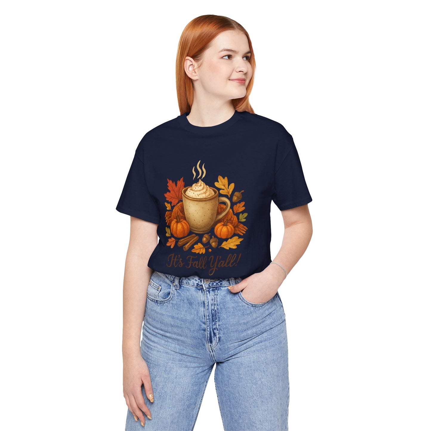 Fall Vibes Unisex Tee, It's Fall Y'all Autumn Shirt, Southern Accent T-Shirt