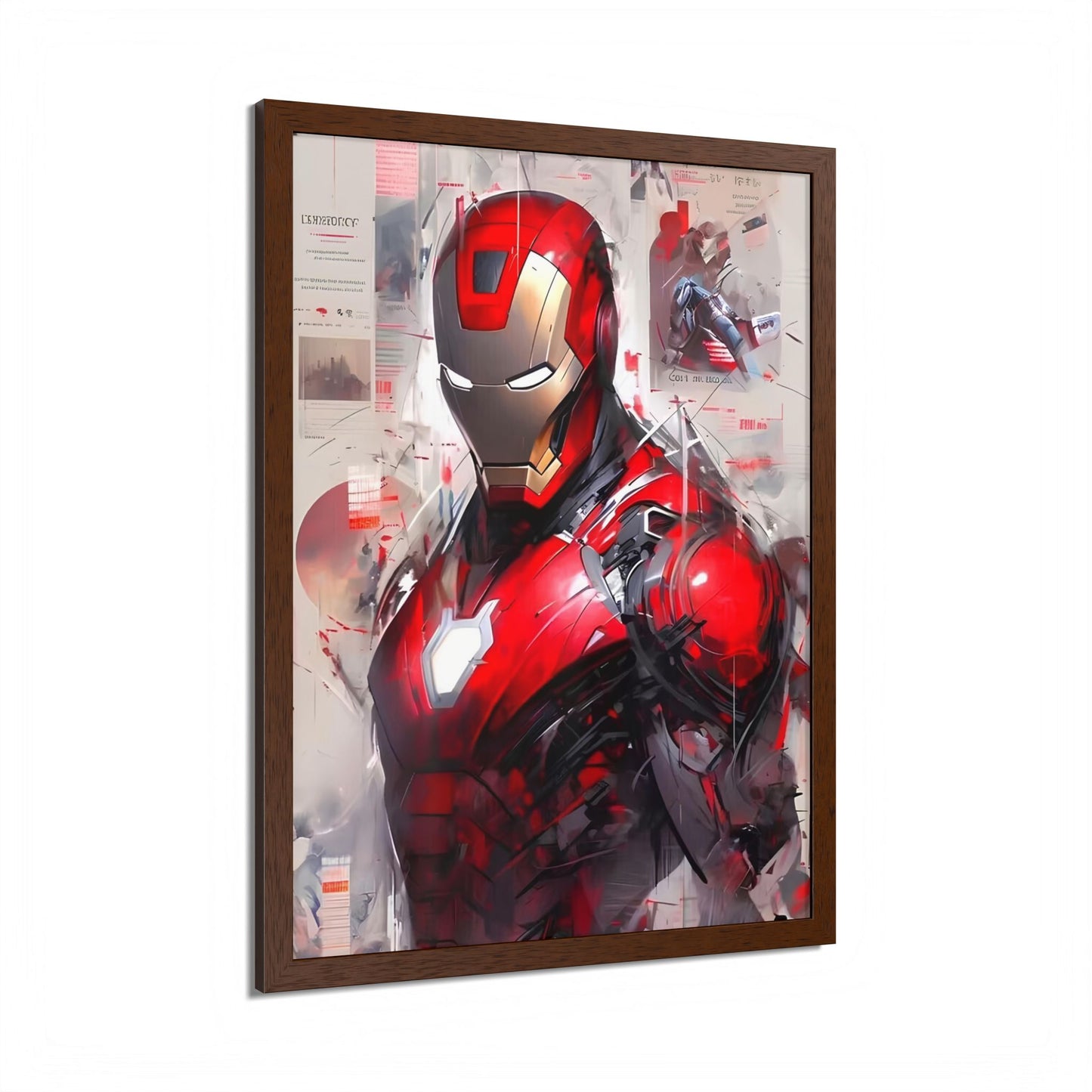 Ironman Poster, Comic Book Decor, Framed Wall Art, Marvel Art Gift, Geek Home