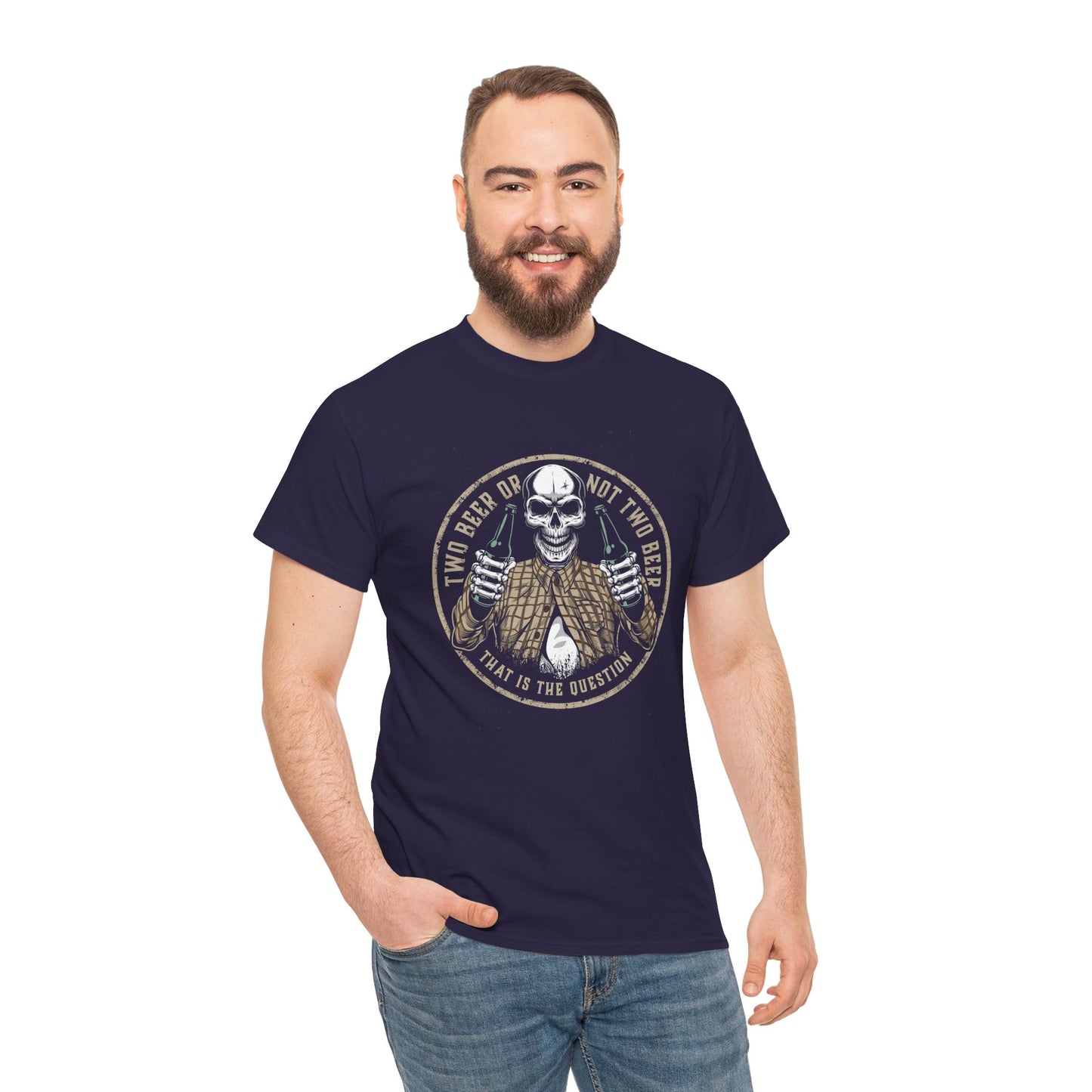 Funny Halloween Skeleton Tee, Two Beer or not Two Beer, Halloween Party Shirt